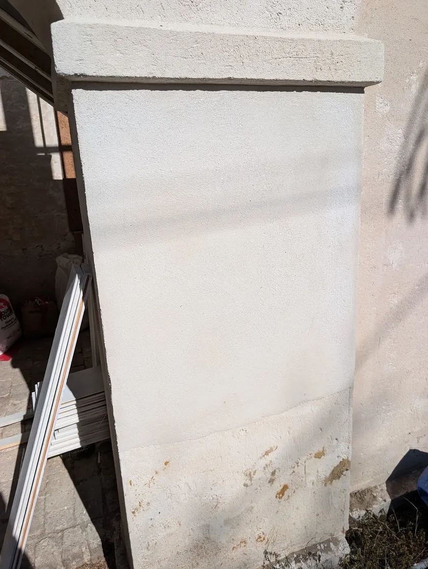 Complex Stucco Repair: outcome stage project photograph